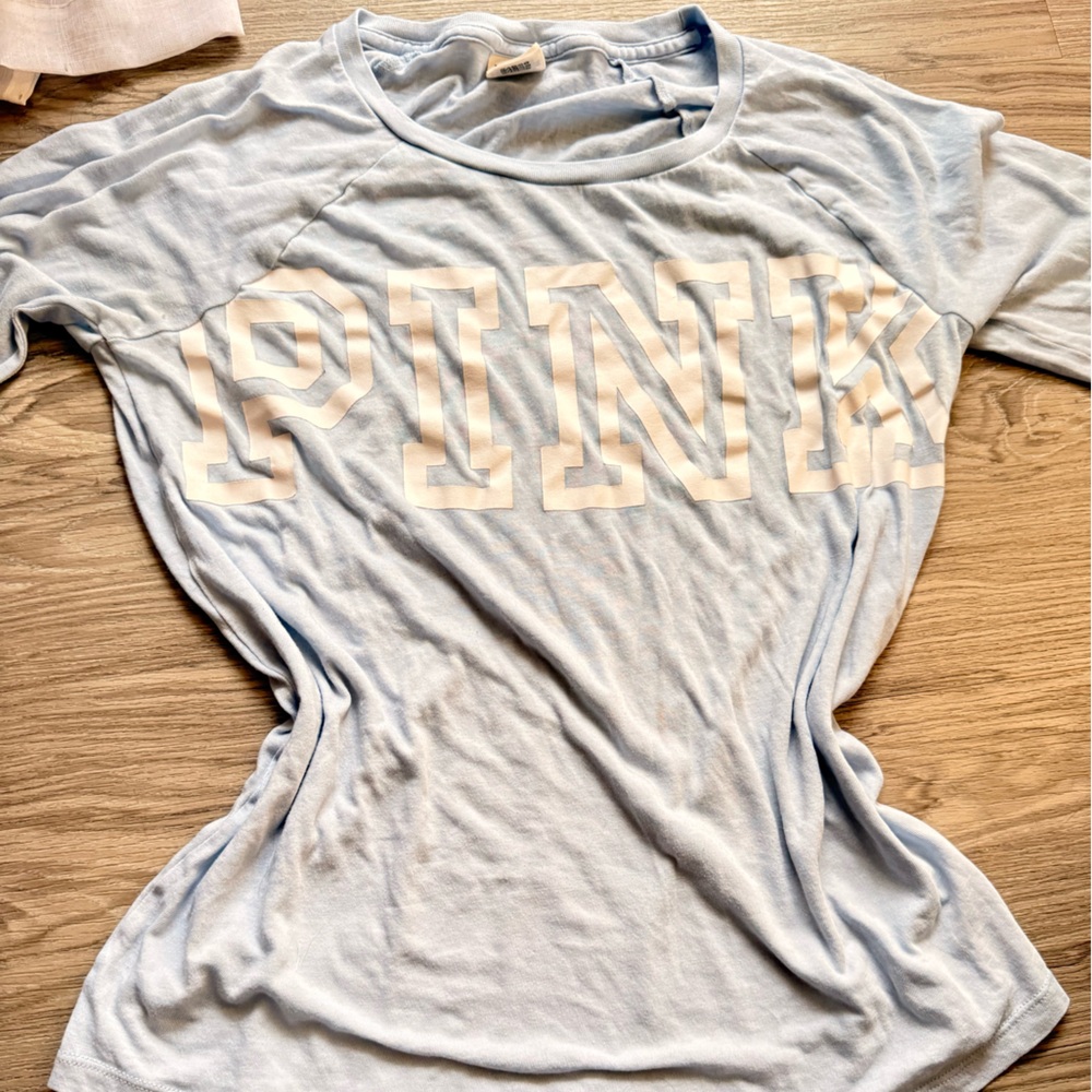PINK Victoria's Secret Light Blue Top